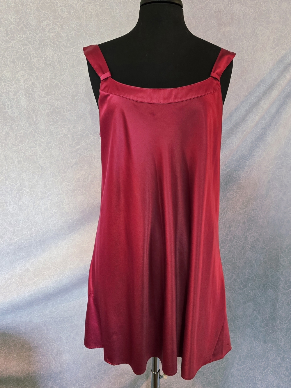 Coming Soon - Cabernet Deep Berry Satin Chemise